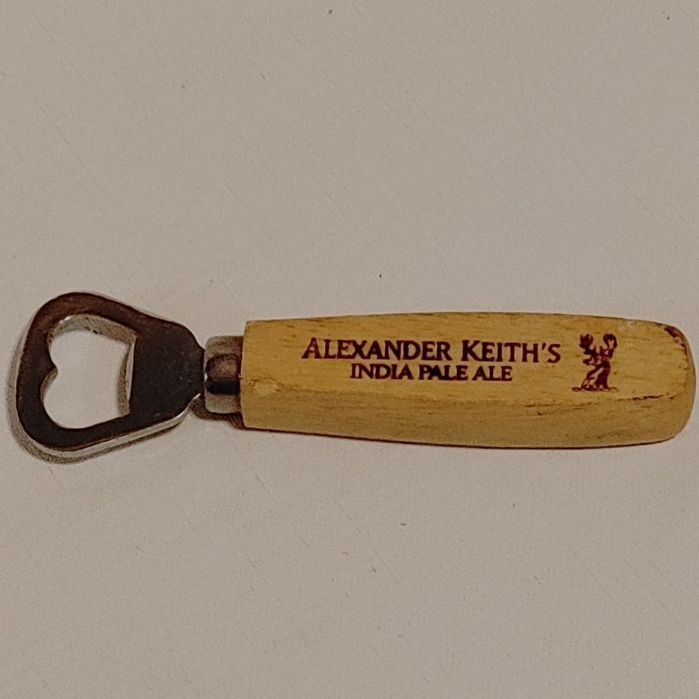 Alexander Keith's India Pale Ale Bottle Opener Wooden and Metal